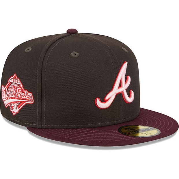 Men's New Era Brown/Maroon Atlanta Braves Chocolate Strawberry 59FIFTY  Fitted Hat
