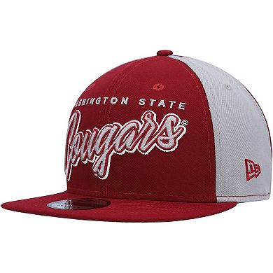 Men's New Era Crimson Washington State Cougars Outright 9FIFTY Snapback Hat