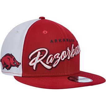 Men's New Era Cardinal Arkansas Razorbacks Outright 9FIFTY Snapback Hat