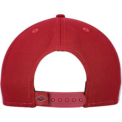 Men's New Era Cardinal Arkansas Razorbacks Outright 9FIFTY Snapback Hat