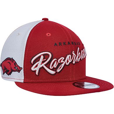 Men's New Era Cardinal Arkansas Razorbacks Outright 9FIFTY Snapback Hat