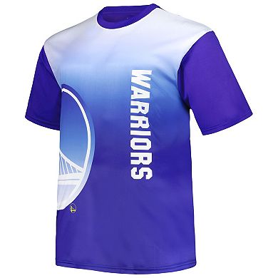Men's Royal Golden State Warriors Big & Tall Sublimated T-Shirt