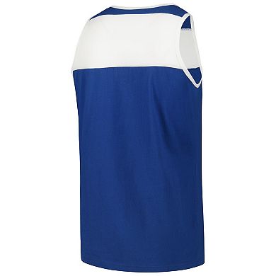 Men's Mitchell & Ness Royal/White Indianapolis Colts  Heritage Colorblock Tank Top