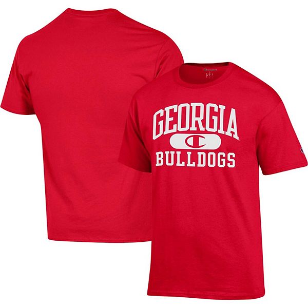 Men's Champion Red Georgia Bulldogs Arch Pill T-Shirt