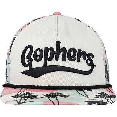 Men's New Era Cream Minnesota Golden Gophers High Tide Golfer Snapback Hat