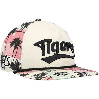 Men's New Era Cream Auburn Tigers High Tide Golfer Snapback Hat