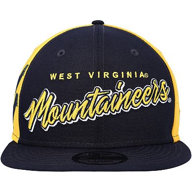 Men's New Era Navy West Virginia Mountaineers Outright 9FIFTY Snapback Hat