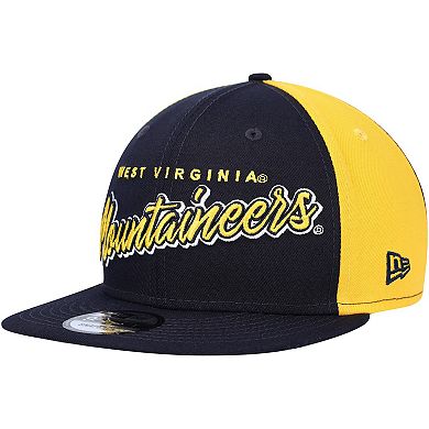 Men's New Era Navy West Virginia Mountaineers Outright 9FIFTY Snapback Hat