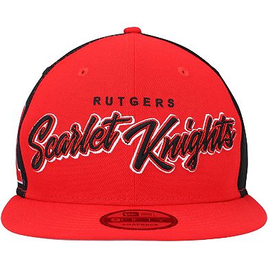 Men's New Era Scarlet Rutgers Scarlet Knights Outright 9FIFTY Snapback Hat