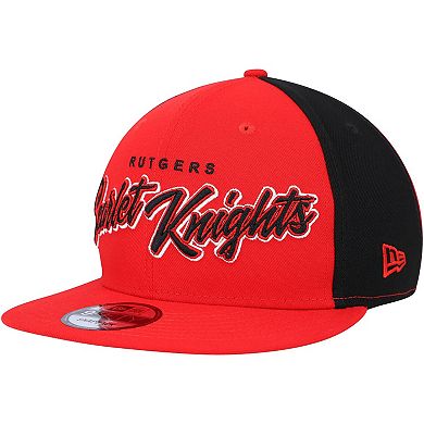 Men's New Era Scarlet Rutgers Scarlet Knights Outright 9FIFTY Snapback Hat