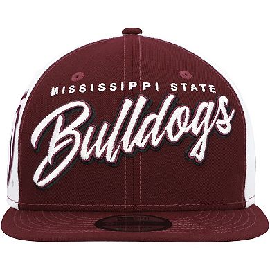 Men's New Era Maroon Mississippi State Bulldogs Outright 9FIFTY Snapback Hat