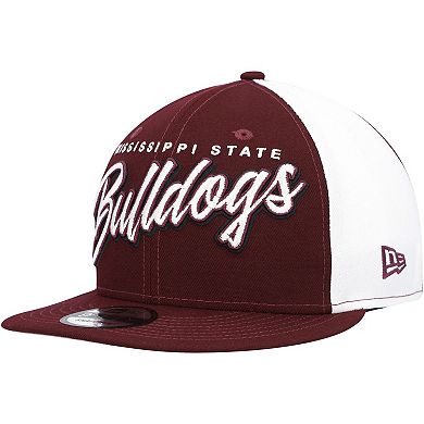 Men's New Era Maroon Mississippi State Bulldogs Outright 9FIFTY Snapback Hat
