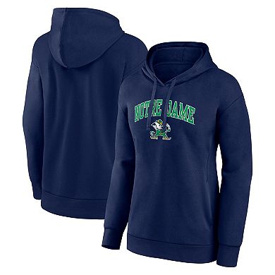 Women's Fanatics Branded Navy Notre Dame Fighting Irish Evergreen Campus Pullover Hoodie