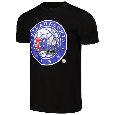 Unisex Stadium Essentials Black Philadelphia 76ers City View T-Shirt
