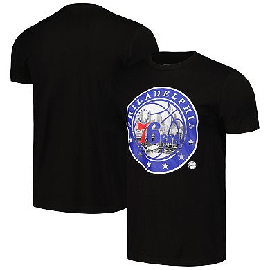 Unisex Stadium Essentials Black Philadelphia 76ers City View T-Shirt