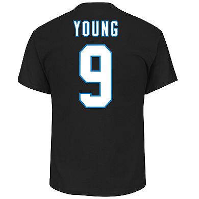 Men's Fanatics Branded Bryce Young Black Carolina Panthers Big & Tall Player Name & Number T-Shirt