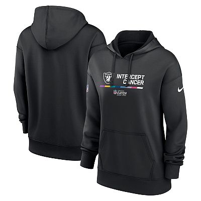 Women s Nike Black Las Vegas Raiders 2022 NFL Crucial Catch Therma Performance Pullover Hoodie
