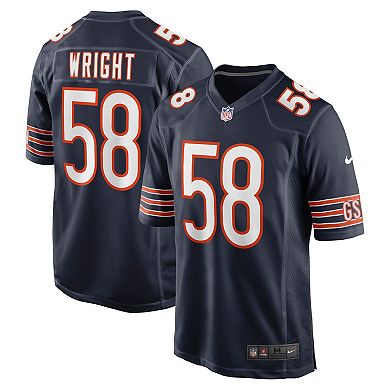 Men's Nike Darnell Wright Navy Chicago Bears Game Jersey
