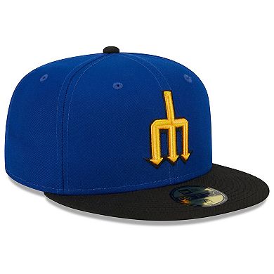 Men's New Era Royal/Black Seattle Mariners 2023 City Connect 59FIFTY Fitted Hat