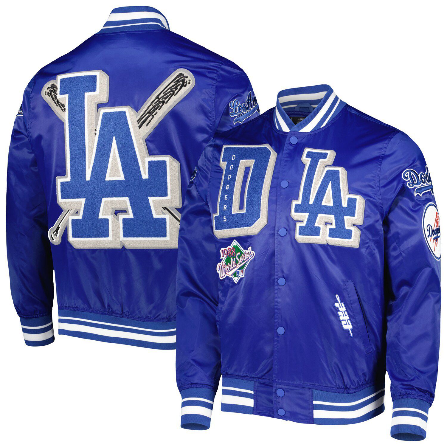 Los Angeles Dodgers Mitchell & Ness Lightweight Satin Full-Snap Jacket  Men's XL