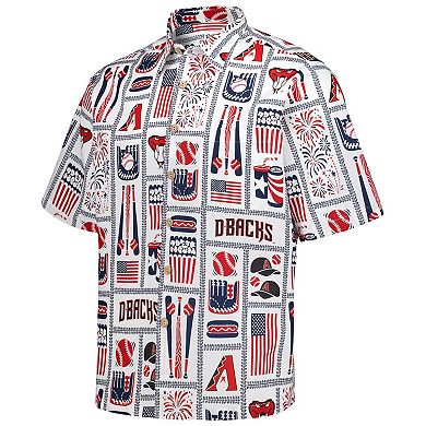 Men's Reyn Spooner White Arizona Diamondbacks Americana Button-Up Shirt