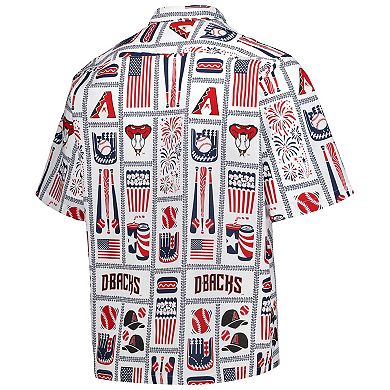 Men's Reyn Spooner White Arizona Diamondbacks Americana Button-Up Shirt