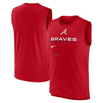 Men's Nike Red Atlanta Braves Exceed Performance Tank Top