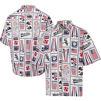 Men's Reyn Spooner White Chicago White Sox Americana Button-Up Shirt