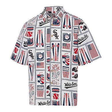 Men's Reyn Spooner White Chicago White Sox Americana Button-Up Shirt