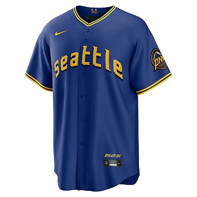 Men's Nike Royal Seattle Mariners City Connect Replica Jersey