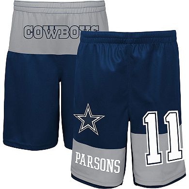 Youth Micah Parsons Navy Dallas Cowboys Player Name & Number Shorts