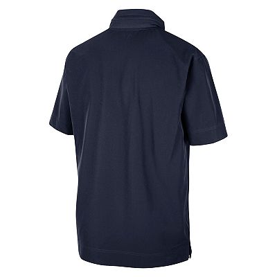 Men's Nike Navy Michigan Wolverines Coaches Half-Zip Short Sleeve