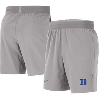 Men's Nike Gray Duke Blue Devils Player Performance Shorts