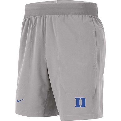 Men's Nike Gray Duke Blue Devils Player Performance Shorts