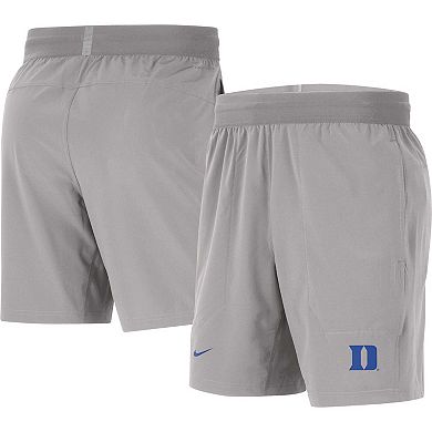 Men's Nike Gray Duke Blue Devils Player Performance Shorts