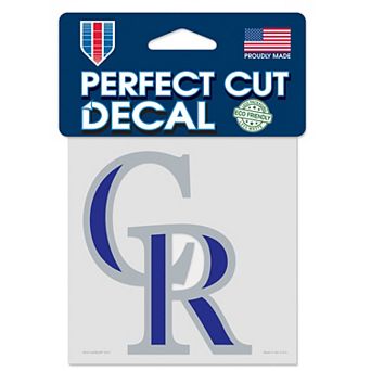 "WinCraft Colorado Rockies 4"" x 4"" Color Perfect Cut Decal Purple"
