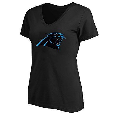 Women's Bryce Young Black Carolina Panthers Plus Size Fair Catch Name & Number Scoop Neck T-Shirt