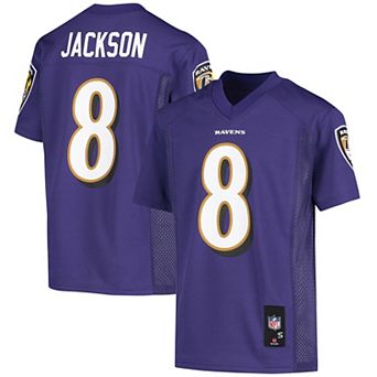 Youth Lamar Jackson Purple Baltimore Ravens Replica Player Jersey