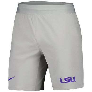 Men's Nike Gray LSU Tigers Player Performance Shorts