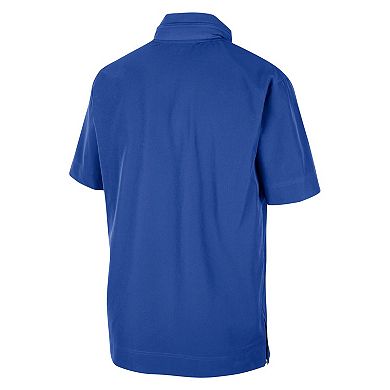 Men's Nike Royal Florida Gators Coaches Half-Zip Short Sleeve Jacket