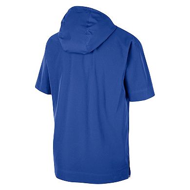 Men's Nike Royal Florida Gators Coaches Half-Zip Short Sleeve Jacket