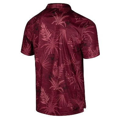 Men's Colosseum Maroon Virginia Tech Hokies Palms Team Polo