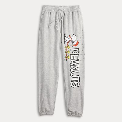 Juniors' Peanuts Graphic Jogger Pants