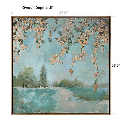 Peaceful Hand-Painted Canvas Wall Art