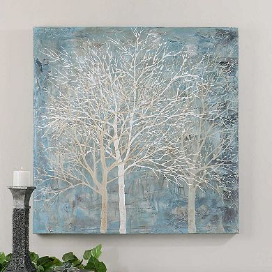 Muted Silhouette Hand Painted Canvas Wall Art