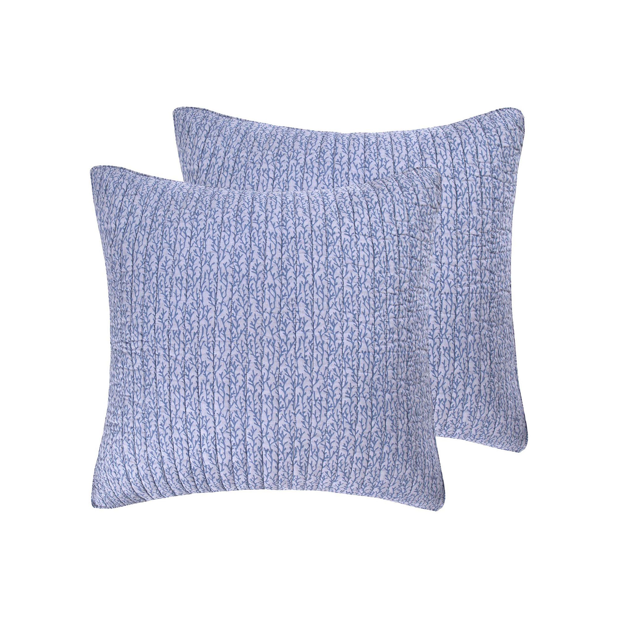 Levtex Home Cerralvo 2-pack Euro Sham Set, Blue