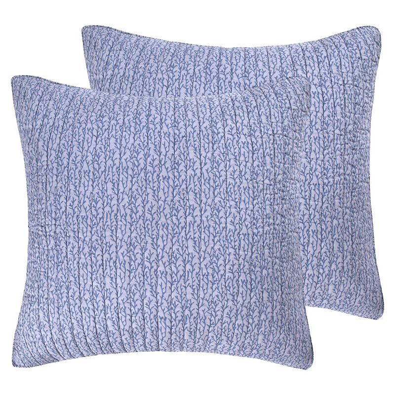 Levtex Home Cerralvo 2-pack Euro Sham Set, Blue