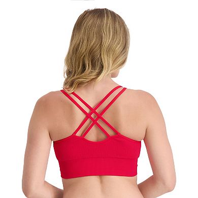 Juniors' SO® 2-Pack Lightly Lined Strappy Seamless Bralette Set SO51-038P2