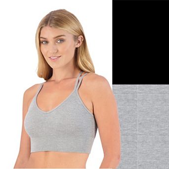 Juniors' SO® 2-Pack Lightly Lined Strappy Seamless Bralette Set SO51-038P2