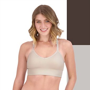 Juniors' SO® 2-Pack Lightly Lined Strappy Seamless Bralette Set SO51-038P2